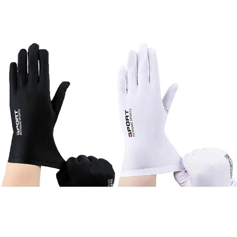 Gants d'été en soie glacée pour hommes - Conduite, pêche et randonnée avec protection UV et respirabilité