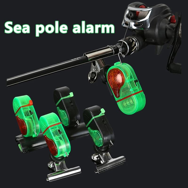 Alarme de pêche à clip haute sensibilité - Détecteur sonore et lumineux LED pour touches de poissons