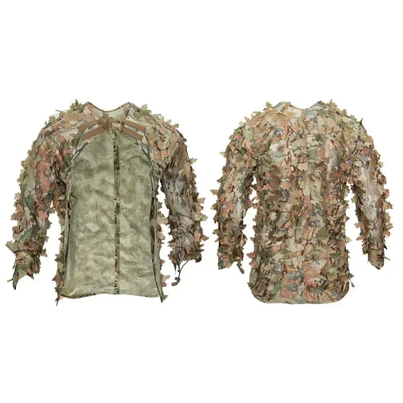 Robe camouflage Ghillie pour homme femme - tenue chasse pêche jungle feuilles extérieur