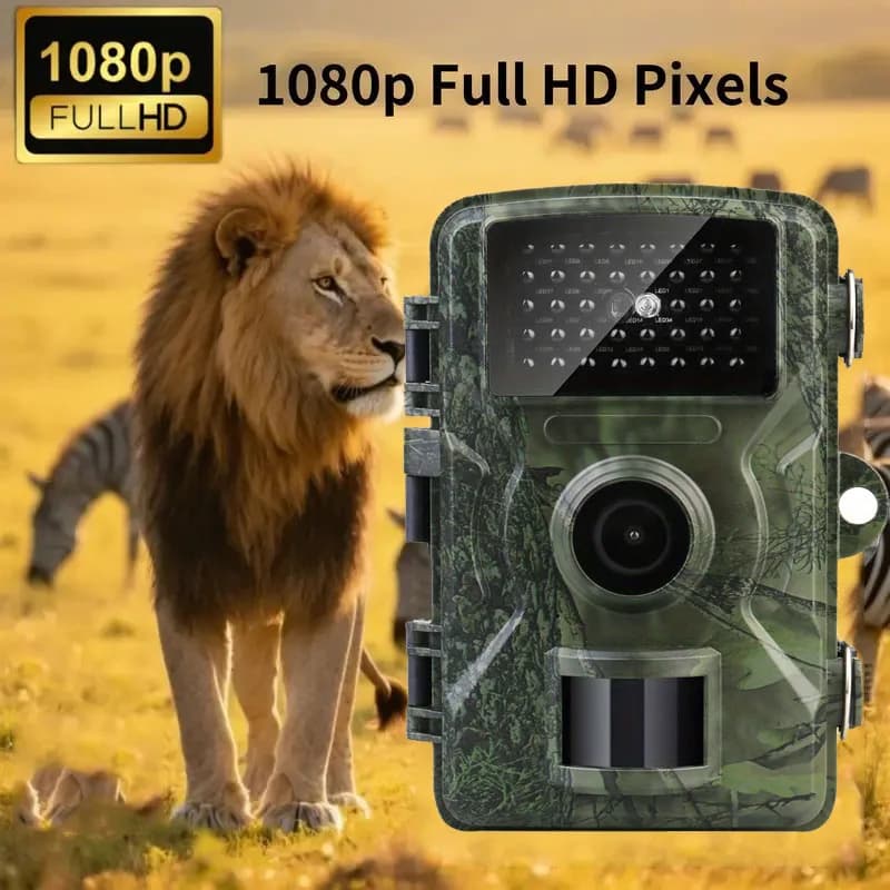 Caméra de chasse 2026 vision nocturne IR 1080p - Détection mouvement pour observation faune sauvage