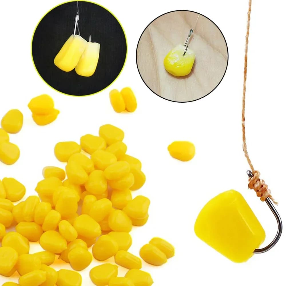 Appât nutritionnel maïs 150-300 pièces - Attractant parfum musc pour carpe - Grains aromatisés pêche