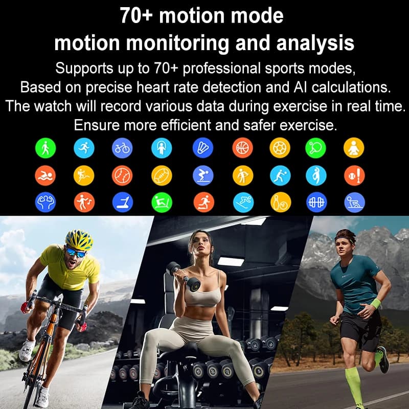 Montre connectée OPPO ultra fine 1.96" AMOLED 70+ modes sport monitoring santé appel Bluetooth étanche