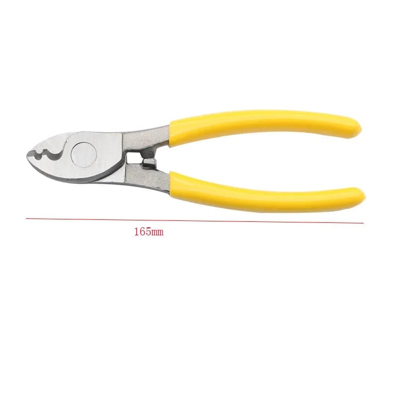 Pince coupante manuelle 6 pouces pour électricien - Outil multifonction anti-dérapant dénudeur câbles