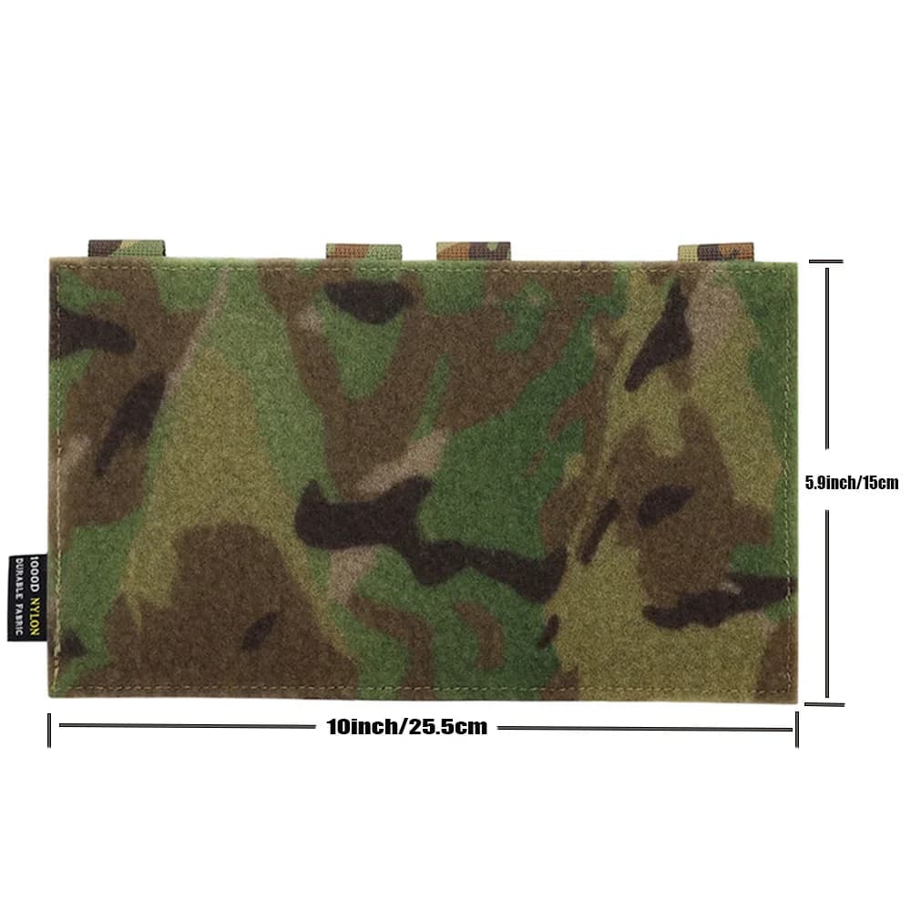 Panneau adaptateur MOLLE 1000D pour patchs pêche - Conversion Hook&Loop pour équipement tactique