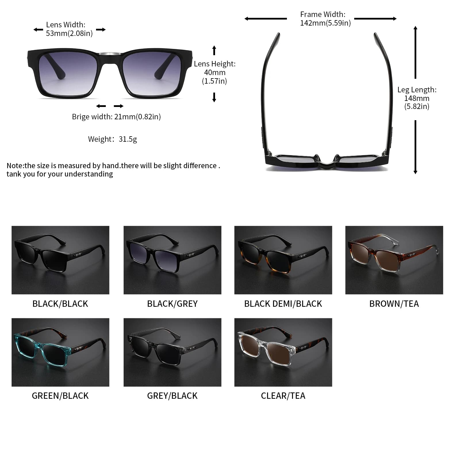Lunettes de soleil rétro punk pêche - Cadre carré protecteur UV400 unisexe pour aventures extérieures
