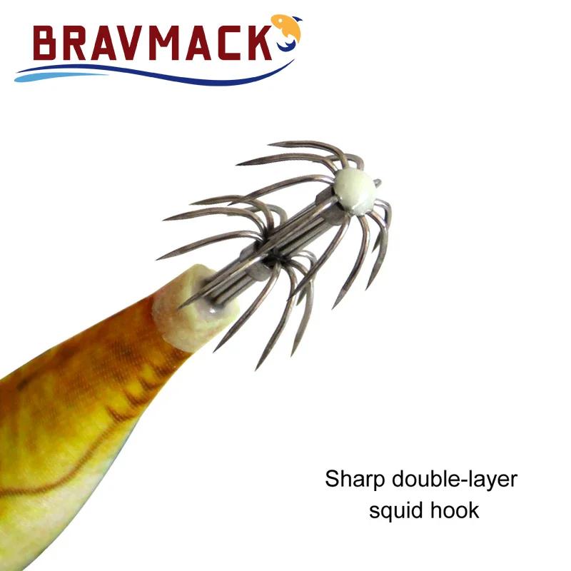 Leurre souple pêche calamar lumineux 10cm 9g, appât dur leurre seiche et crevette artificiel pour la