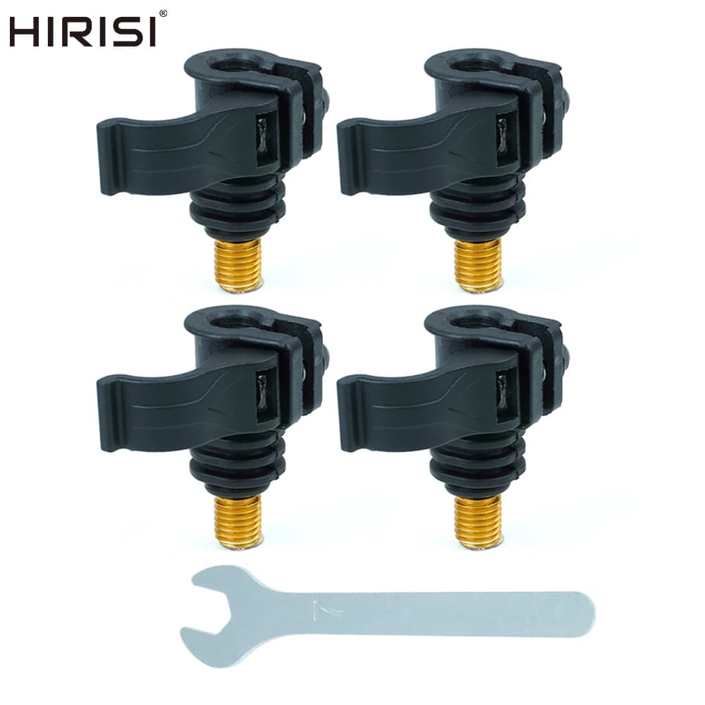 Connecteurs rapide changement 4 pièces AQ212 Hirisi - Adaptateur plastique réglable pour alarmes carpe