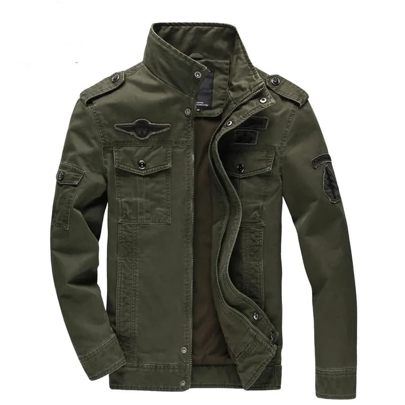 Veste militaire homme pêche cargo printemps automne grande taille armée air force pêche outdoor