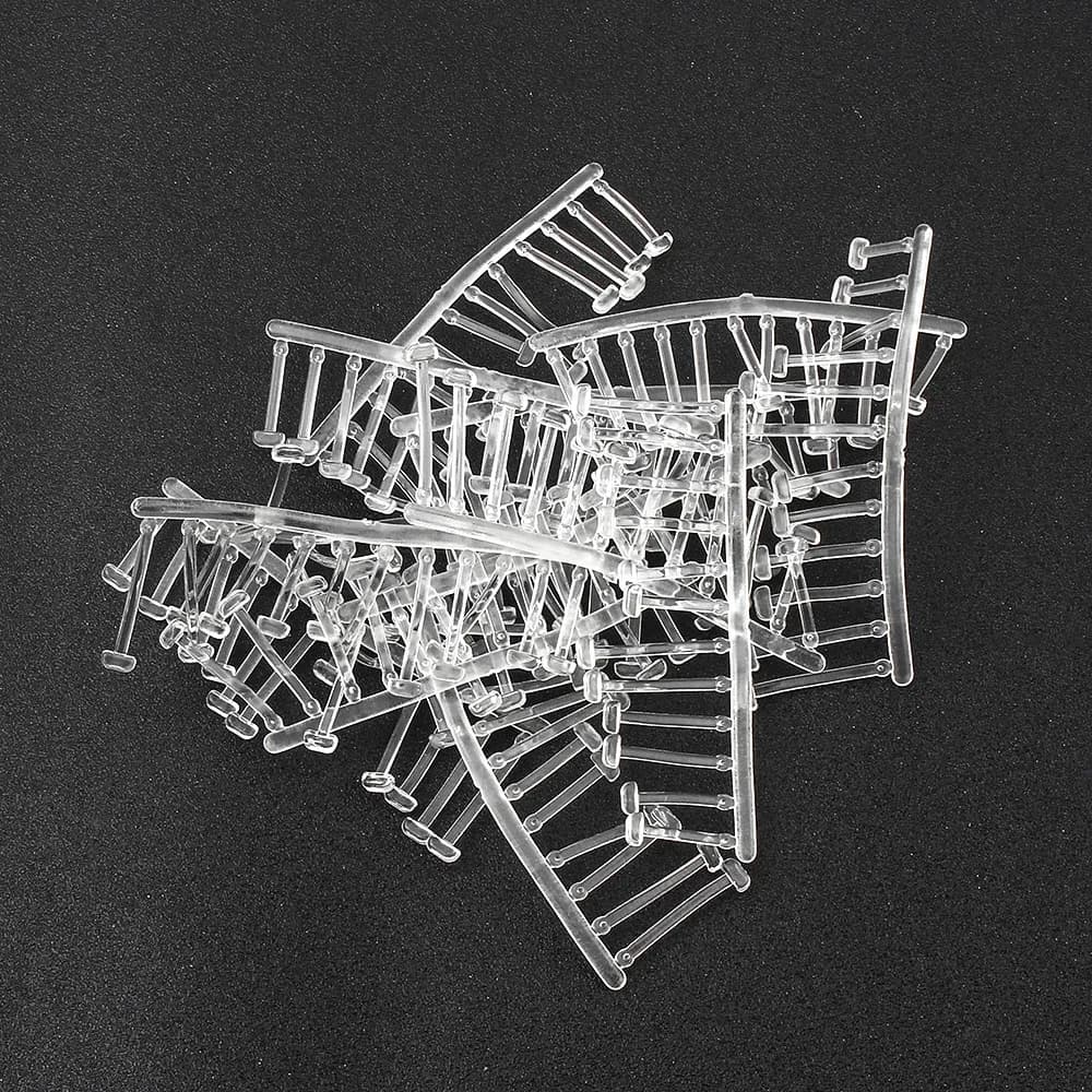 Stoppers anti-fond pour montage hair rig 120 pièces, clairs, pour pêche à la carpe avec pop-up