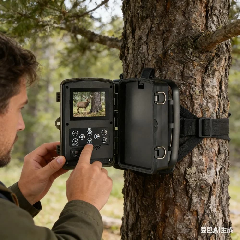 Caméra extérieure 24MP HD 1080P vision IR nocturne étanche IP65 pour observation nature chasse et sécurité maison