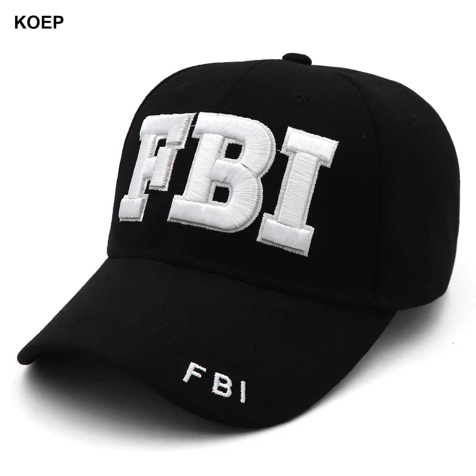 Casquette tactique SWAT FBI pêche - Chapeau baseball police sécurité pêche outdoor réglable