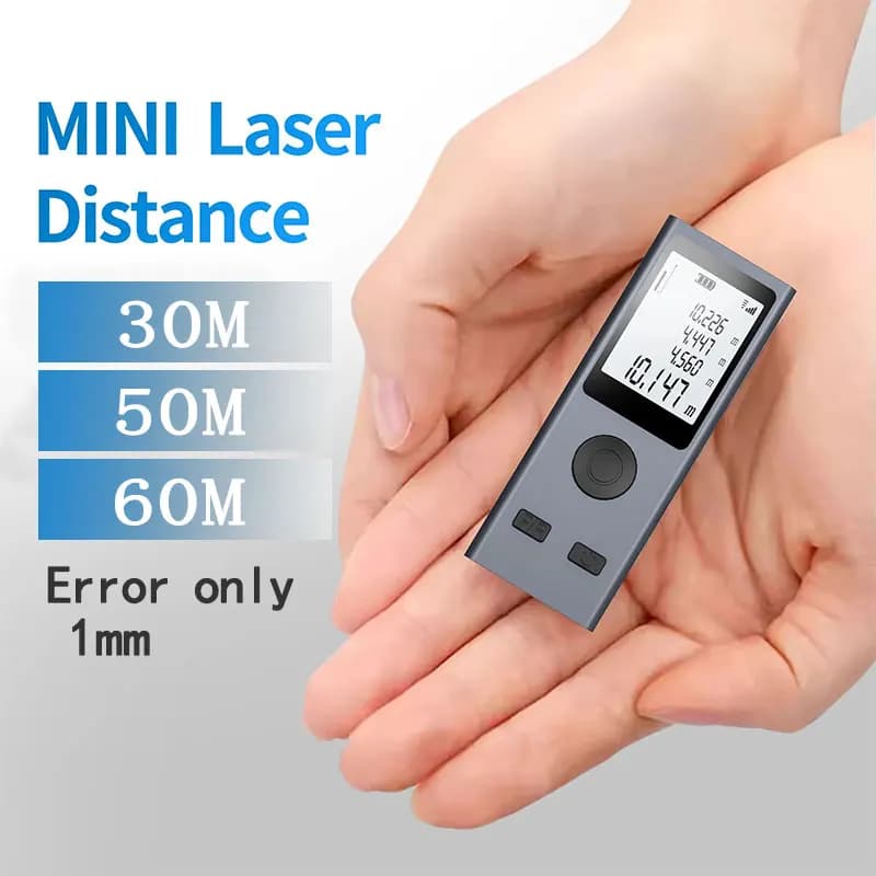 Mini télémètre laser rechargeable USB - Mesure 30/50/60 mètres en alliage d'aluminium pour pêche