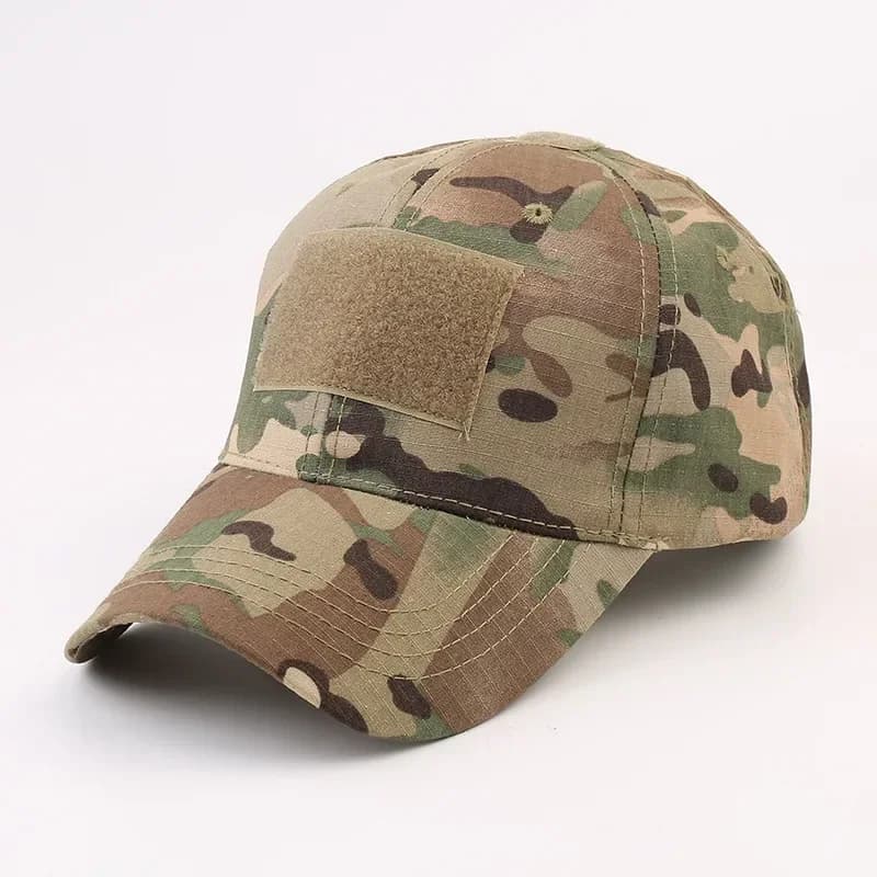 Casquette camouflage pêche tactique velcro réglable été multifonction outdoor homme