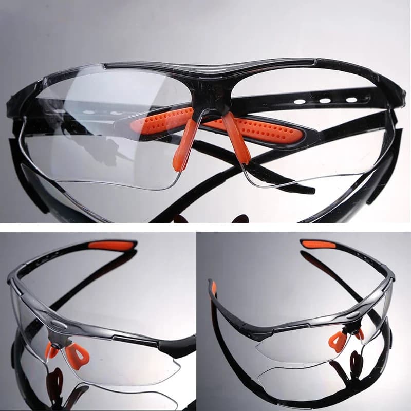 Lot lunettes de protection sécurité 1/3/6 pièces - anti-poussière anti-éclaboussures pour travail et cyclisme