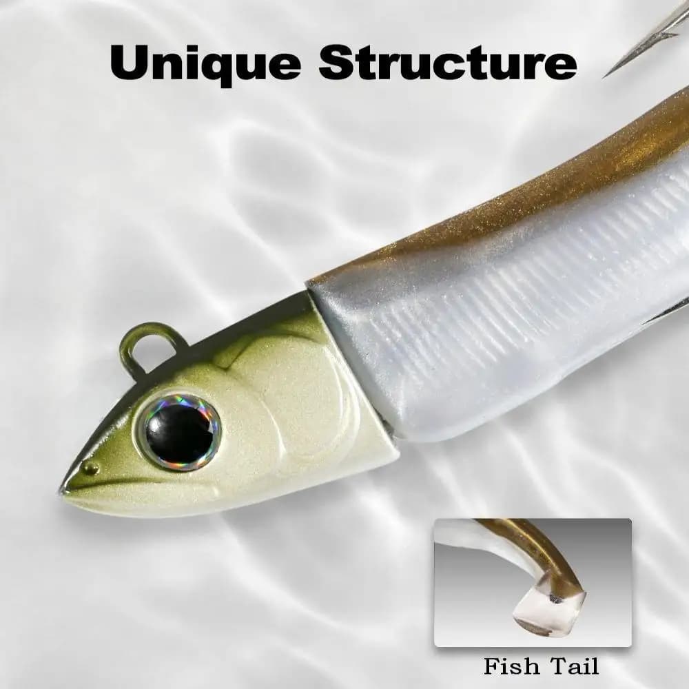 Leurre souple silicone Minnow 85mm 12g pour brochet perche truite pêche leurres artificiels Hunthouse