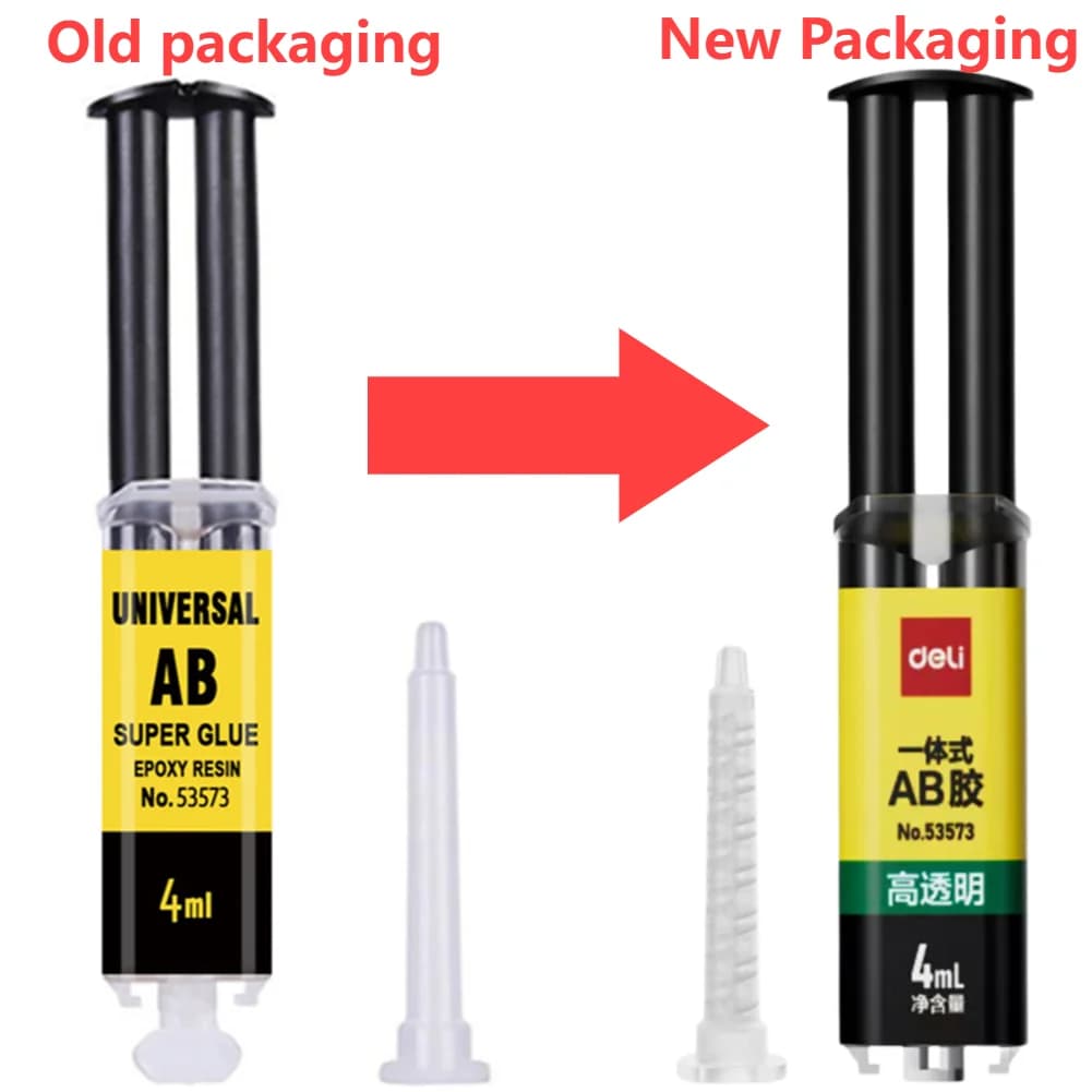 Colle époxy AB 4x25ml ultra-résistante pour bois métal plastique - Adhésif instantané étanche