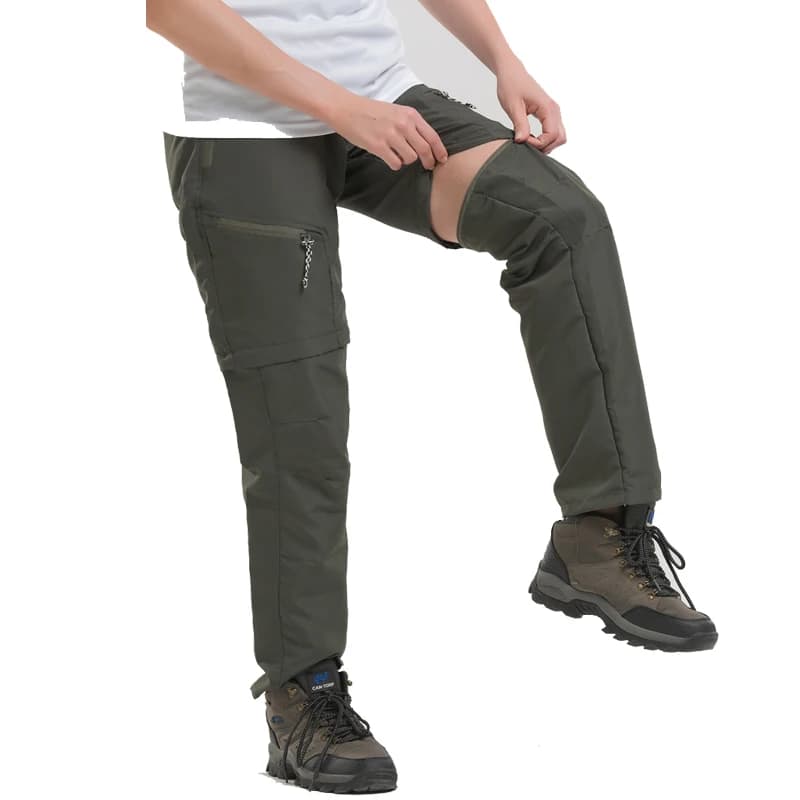 Pantalon cargo détachable homme été séchage rapide pour pêche et activités nautiques