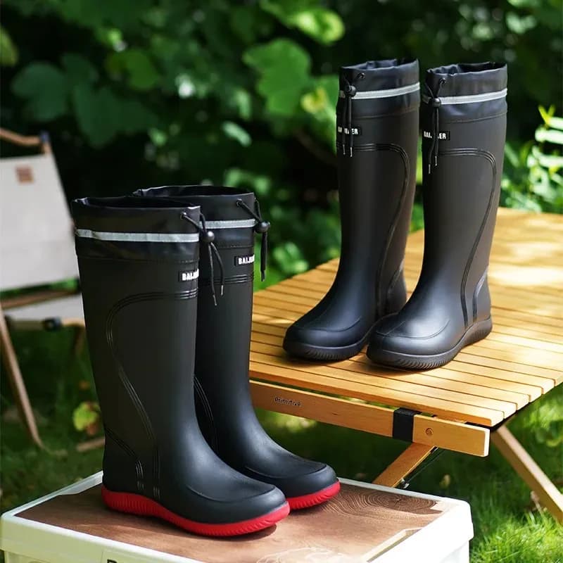 Bottes de pêche homme imperméables antidérapantes pour pêche en rivière et étang