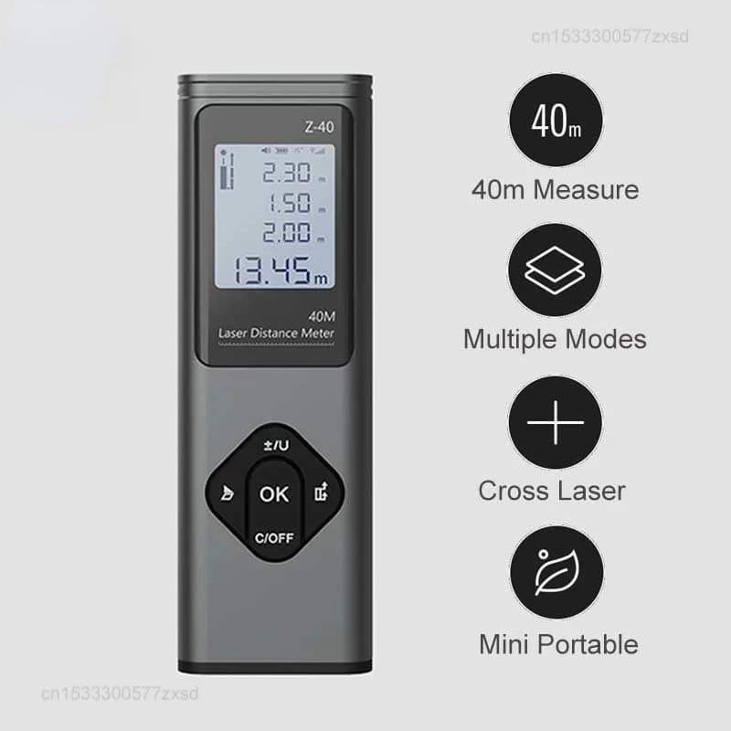 Télémètre laser 2 en 1 RONGUAN LR1 avec inclinomètre digital - Outil polyvalent pour pêcheurs