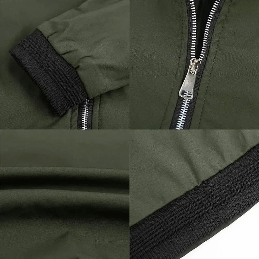 Nouvelle veste homme bomber unie costume d'affaires coupe-vent streetwear coréen haut pêche
