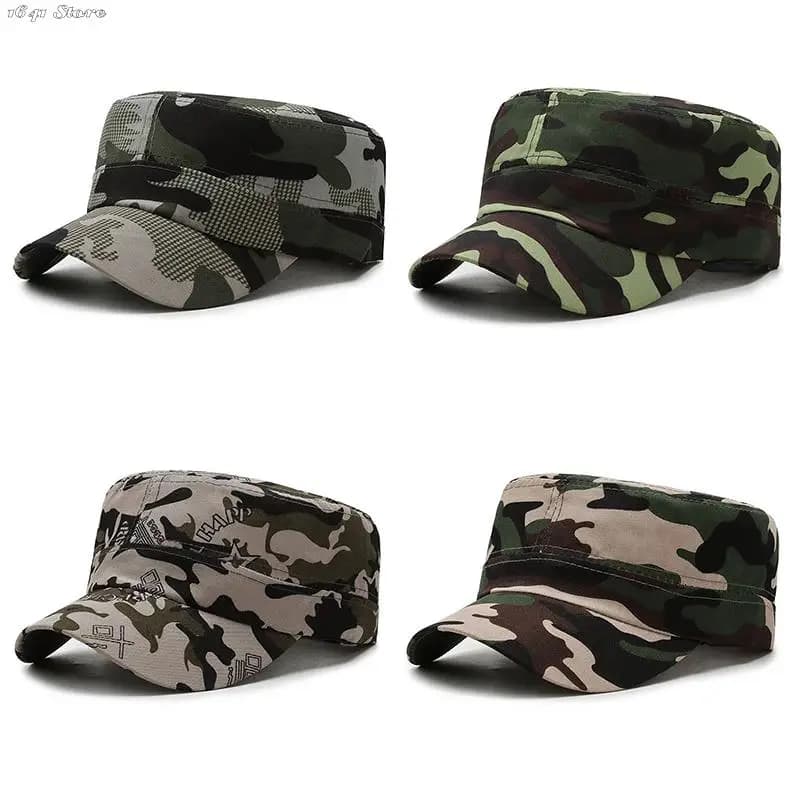 Casquette plate camouflage unisexe - Protection solaire pour pêche, camping et randonnée