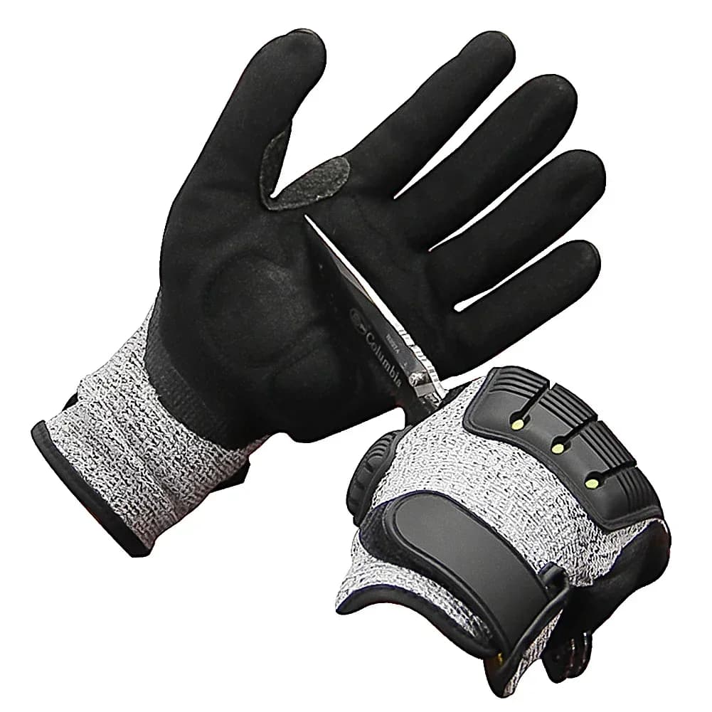 Gants de sécurité TPR anti-coupure - Protection vibration choc cyclisme secours outdoor