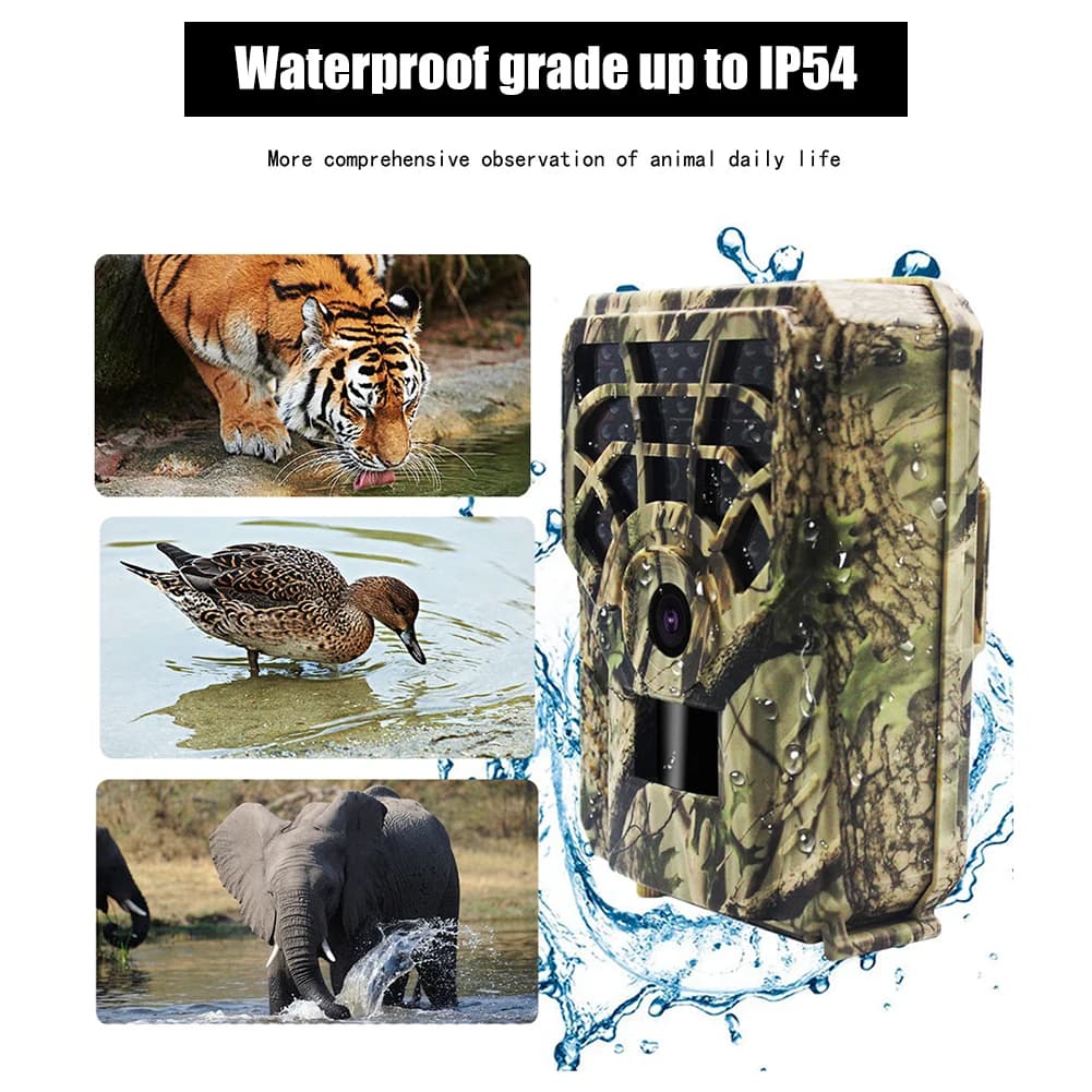 Caméra de chasse infrarouge Outdoor 5MP détecteur d'animaux sauvages HD pour surveillance nocturne