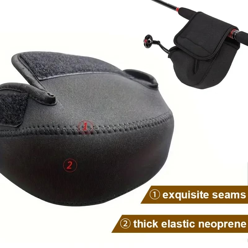 Étui de protection renforcé anti-déchirure pour moulinet pêche - Pochette étanche avec rainures pour stockage