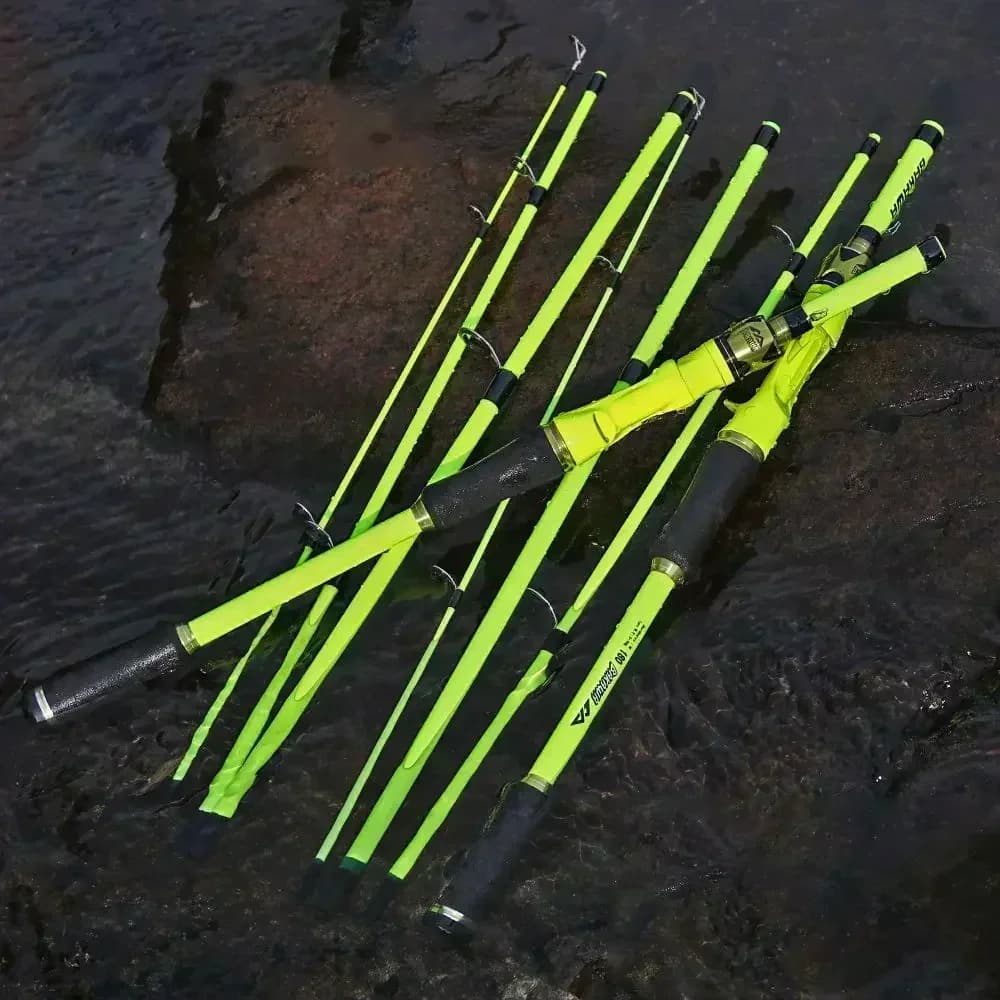 Canne spinning BAKAWA 1.8m/2.1m 4 sections ultra-légère portative feeder - Pêche leurres poignée EVA