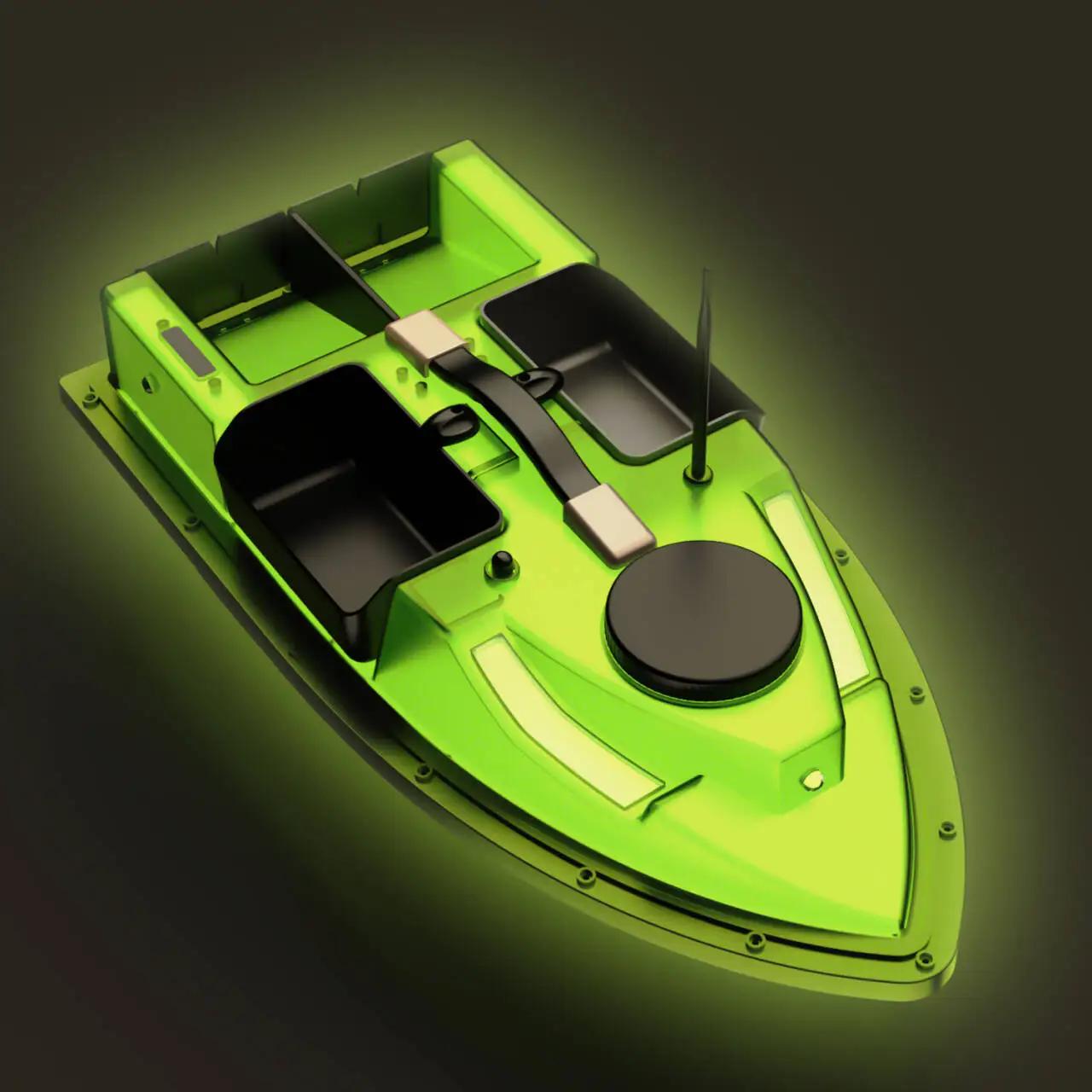 LOKEEVAN D19 Remote Controlled Bait Boat with GPS,600M RC Night Boat LED Fishing