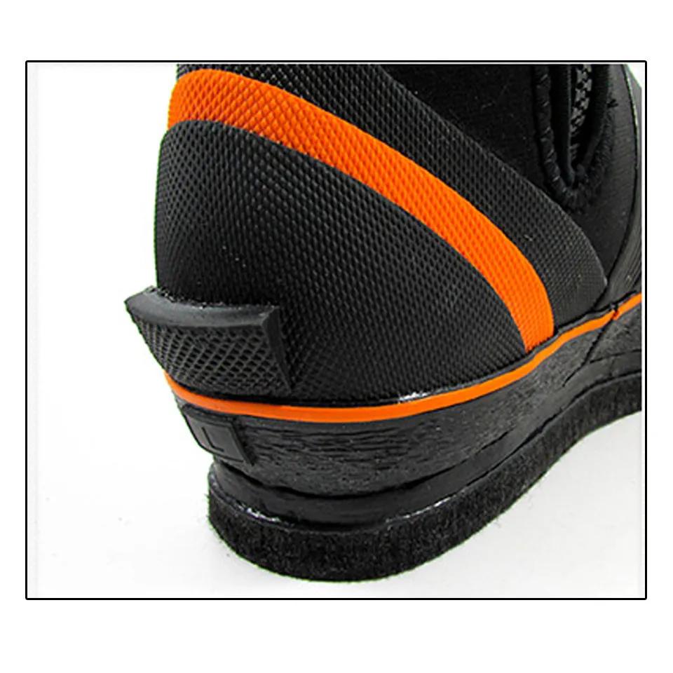 Chaussures aquatiques pêche sous-marine escalade rochers semelle feutre acier zip élastique