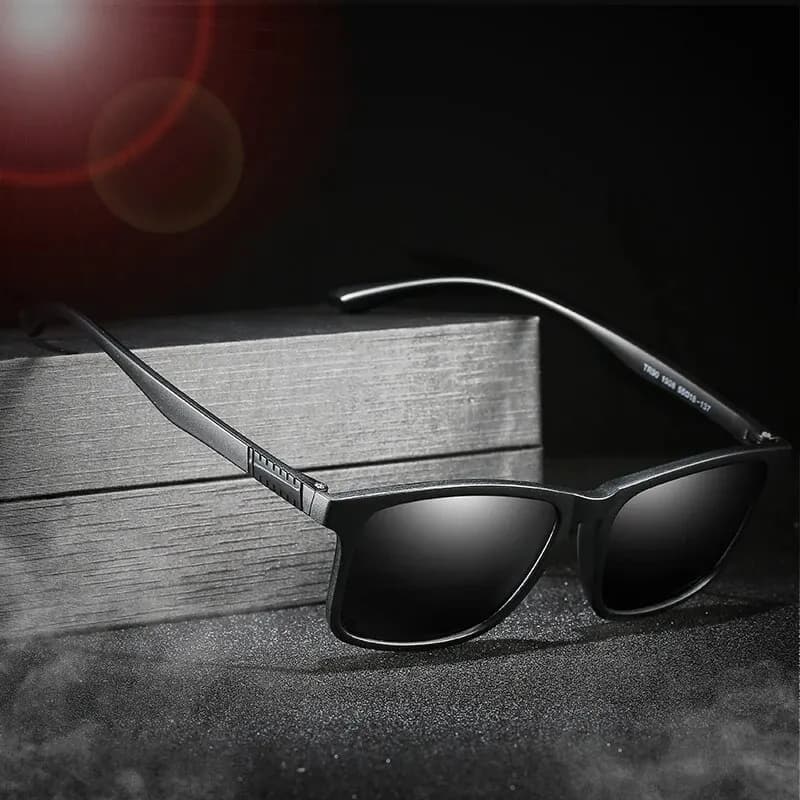 Lunettes de pêche vintage carrées ultra-légères pour hommes conduite et pêche design luxe