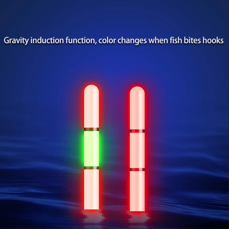 Nouveaux flotteurs pêche intelligents capteur gravité changement couleur LED haute luminosité accessoires