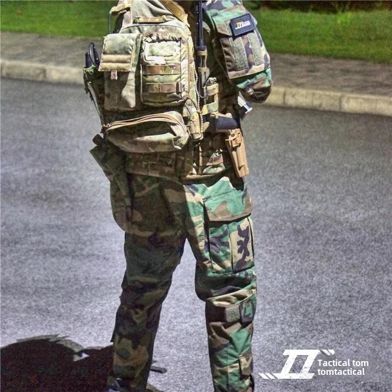 Pantalon combat Rongkun résistant aux rayures - robuste pour pêche aventurière et survie
