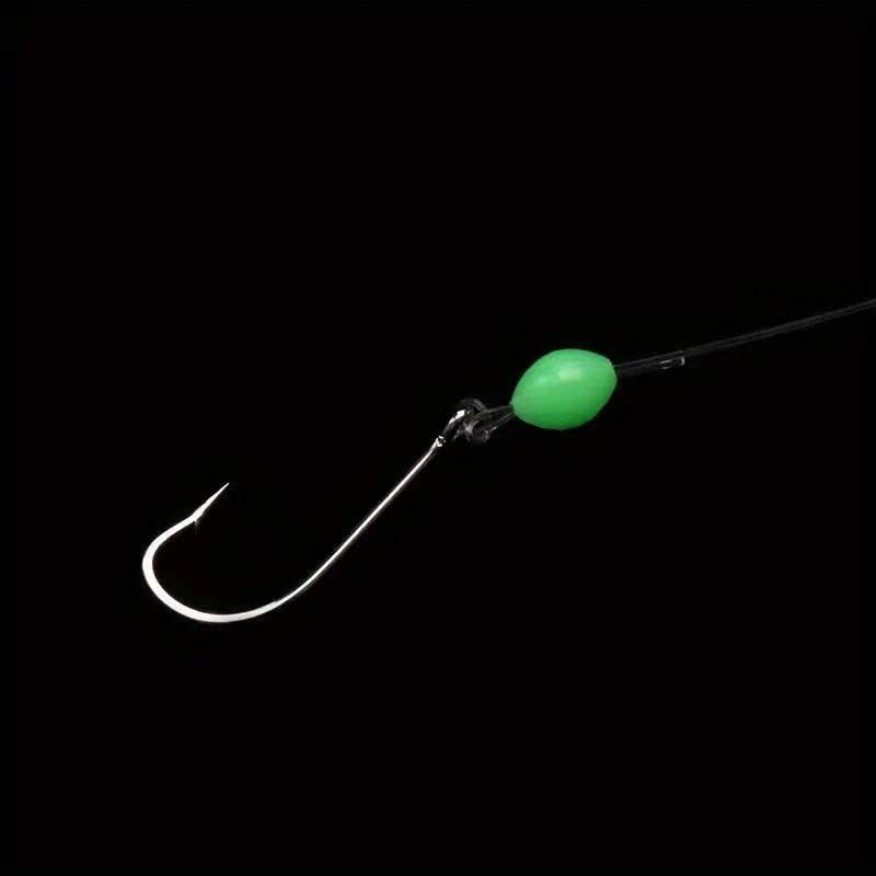 100 perles luminescentes fishing ovales - Perles durs/souples pour montages, set accessoires pêche
