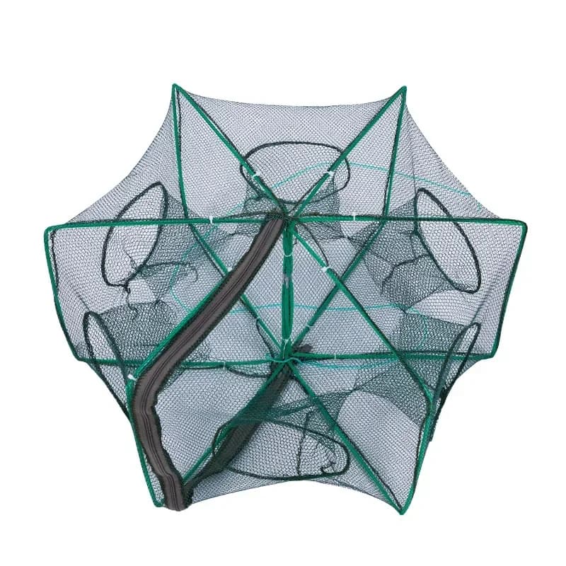 Piège à écrevisses pliable en maille pour pêche au crabe, crevettes et anguilles - Filet de capture