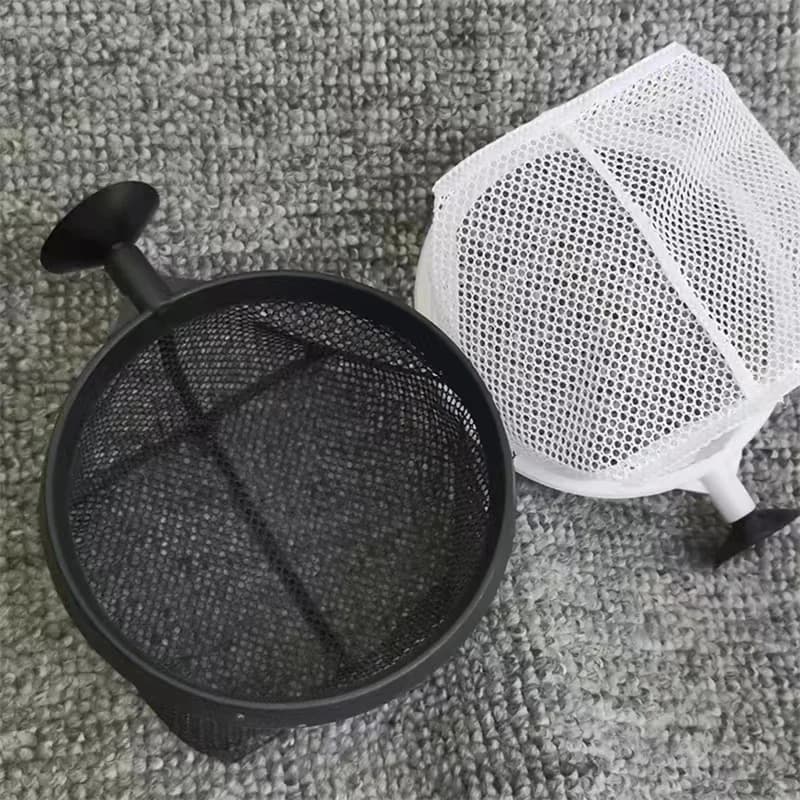 Épuisette aquarium en acier inoxydable rétractable - Accessoire nettoyage pour bassin à poissons et crevettes