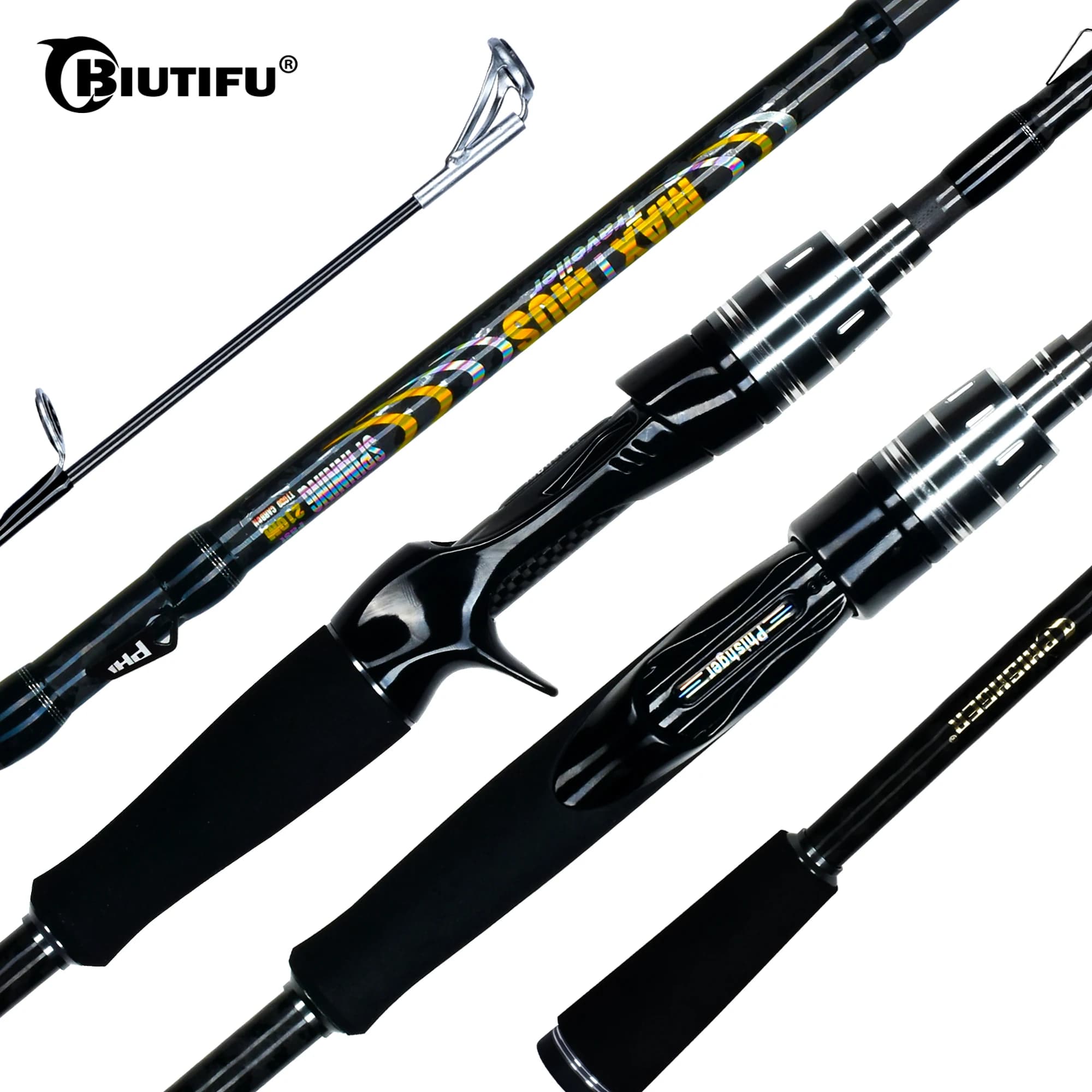 Canne à pêche leurre MAXIMUS 30T Carbone 1.8m à 3.0m spinning ou casting Fuji pour leurres 3-35g