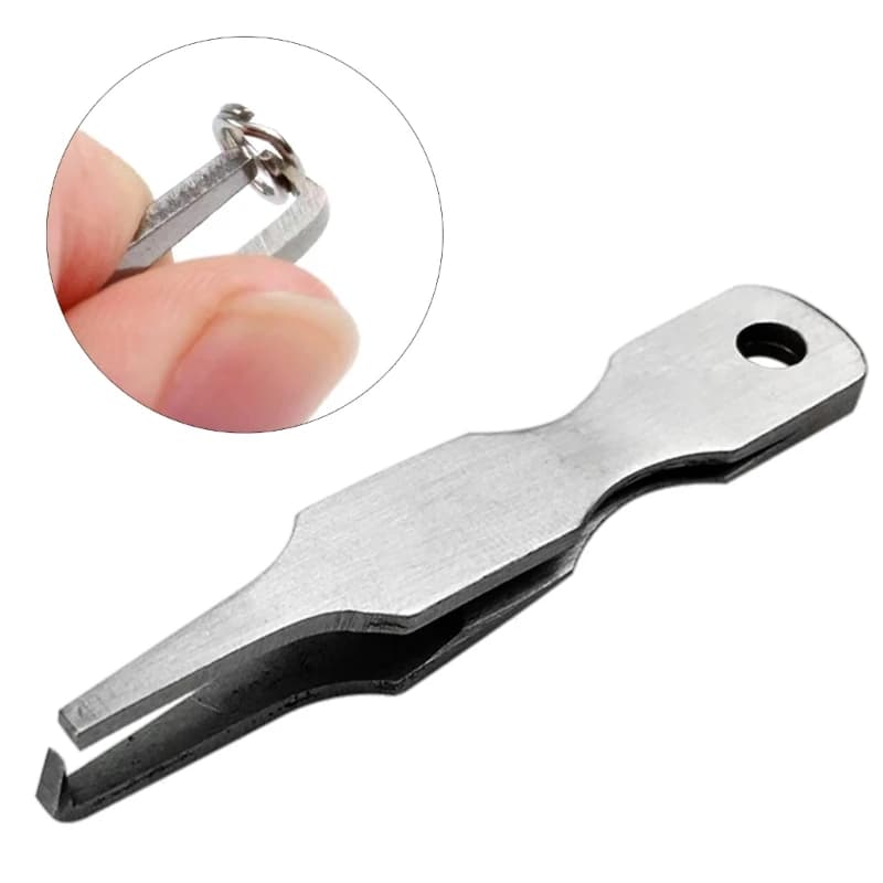 Mini pince ouvre-anneaux pour pêche - Outil rapide ouverture anneaux split rings