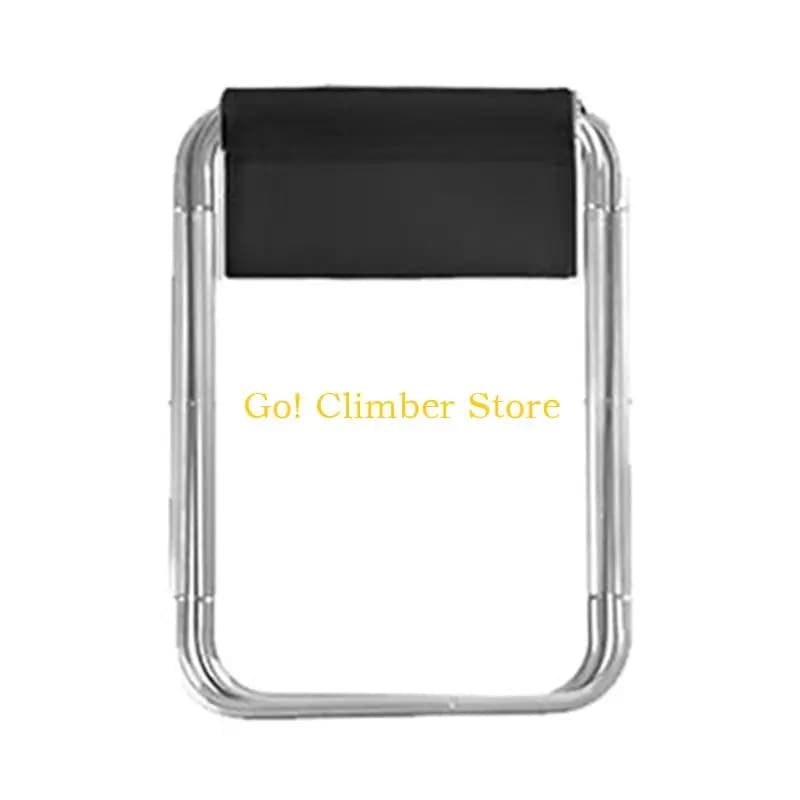 Tabouret de camping Q84C mini pliable aluminium, petit siège pliant léger pour pêche et activités extérieures