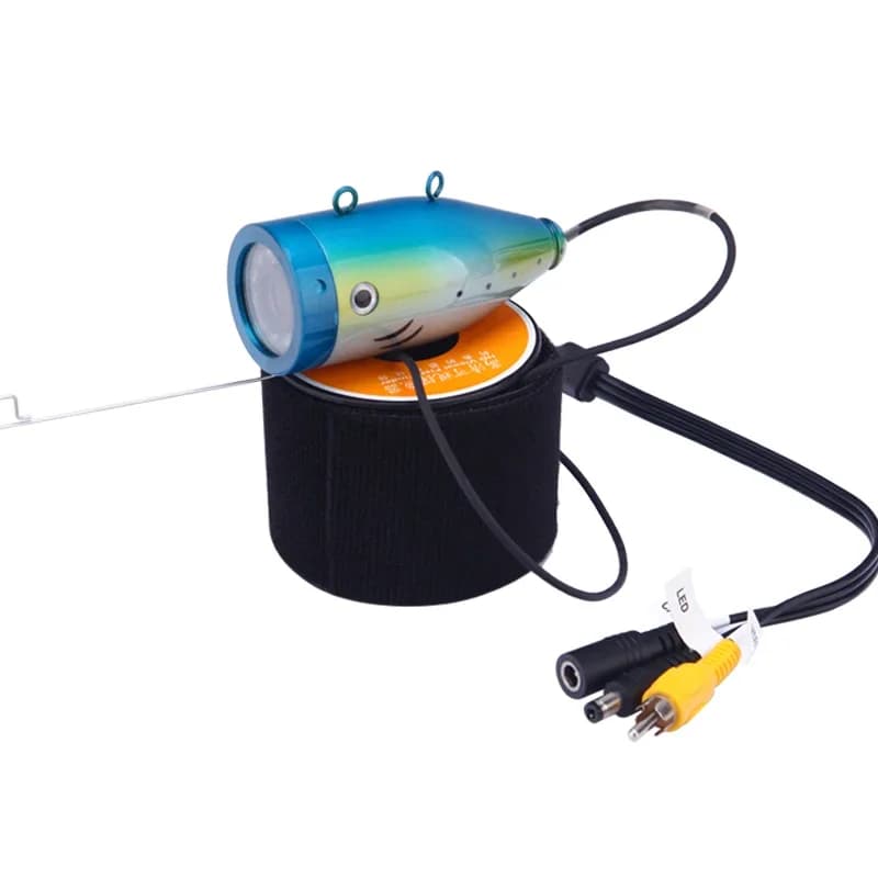 Caméra de pêche sous-marine WF09 9 pouces avec vision nocturne infrarouge et enregistrement DVR pour radeaux et bateaux