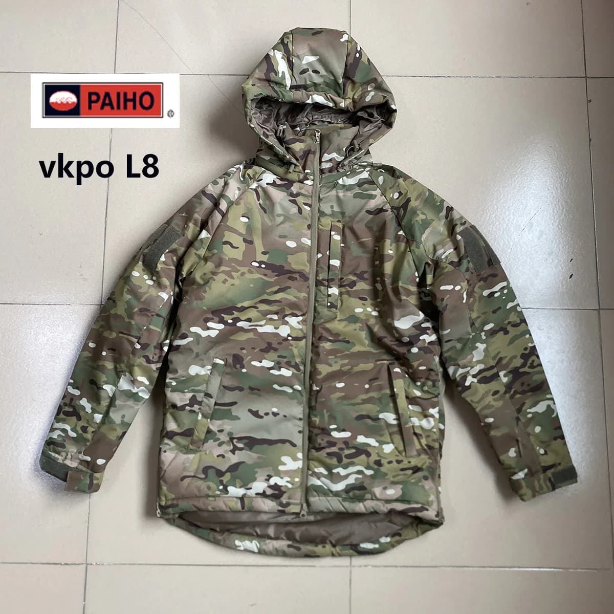 Veste camouflage coton VKBO capuche chaude résistante froid pour pêche automne hiver