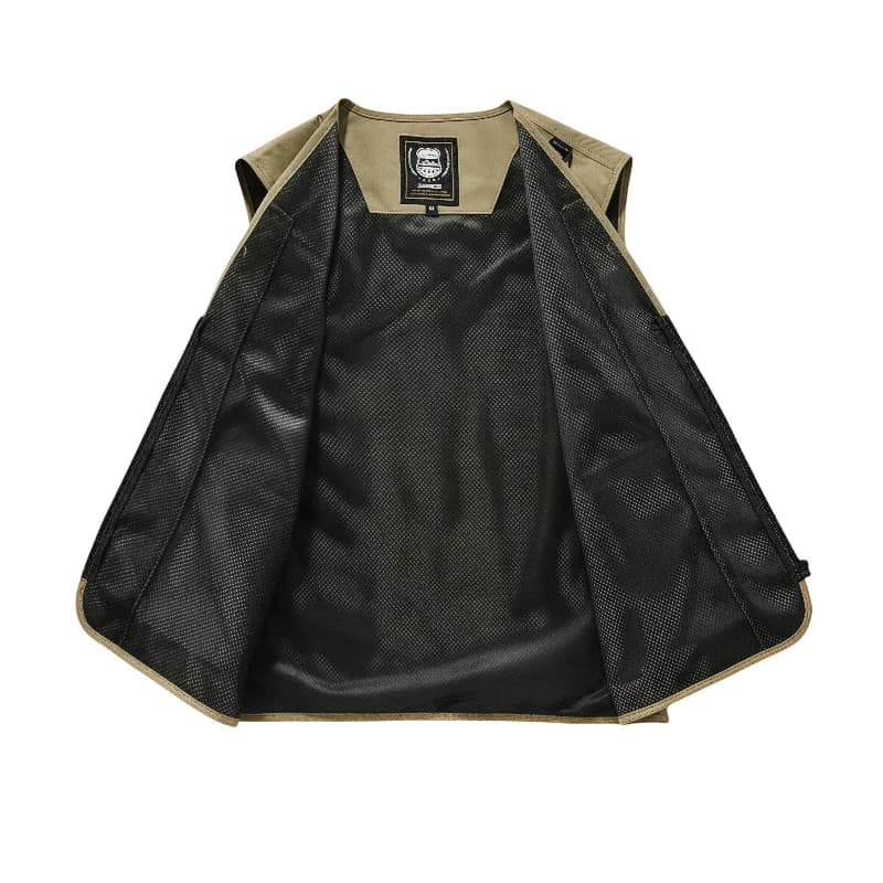 Veste de pêche homme 2025 respirante multi-poches, design vestiaire sportif pour photographe extérieur