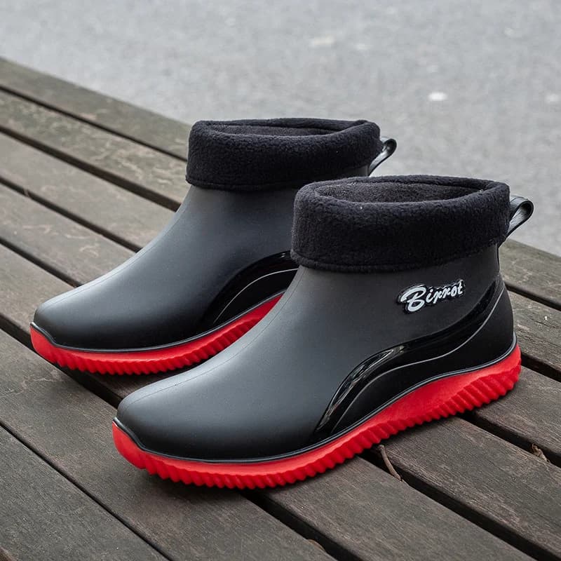 Chaussures aquatiques quatre saisons pour pêche - Bottes démontables en coton imperméable unisexe