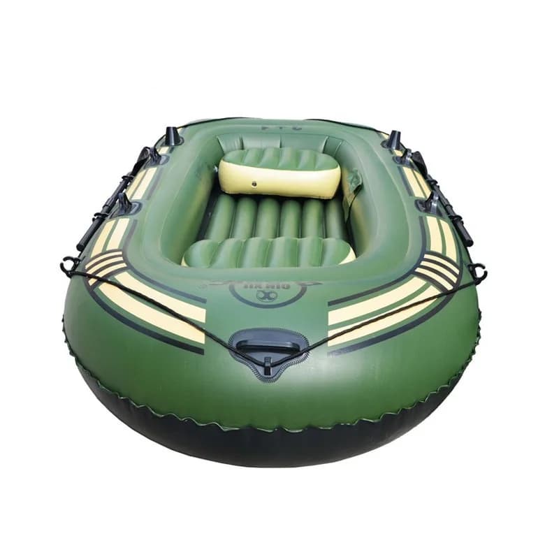 Bateau gonflable caoutchouc 2 personnes 230cm dérive sports kayak pêche stable pour eaux calmes