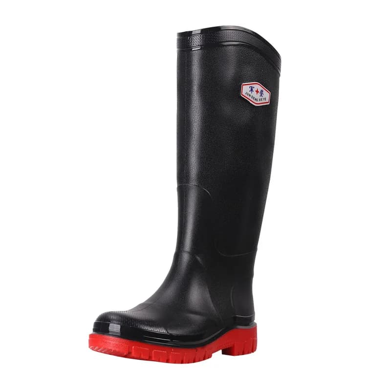 Men's Fashionable Thickened Extended Tube Rain Boots Waterproof Non-slip Outdoor