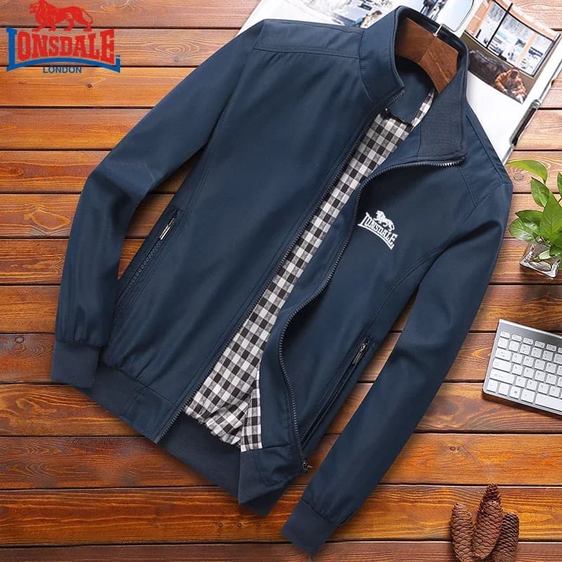 Veste bomber LONSDALE brodée printemps automne - Veste baseball col sport slim fit - Veste homme M-6XL