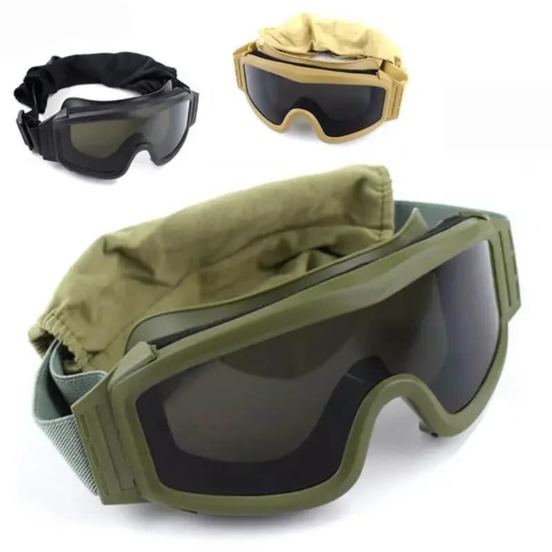 Lunettes de tir tactiques militaires anti-vent anti-sable pour wargame, paintball et pêche sportive