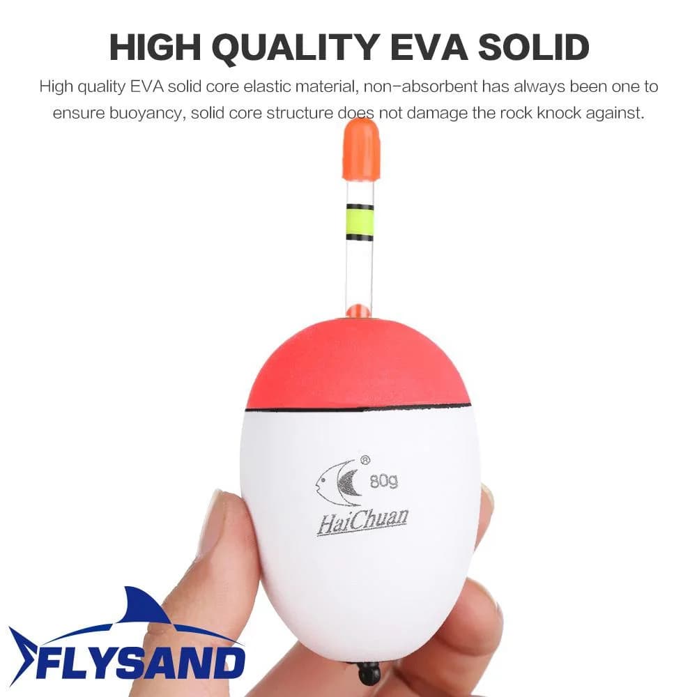 Flotteur de pêche EVA Flysand pour mer et carpe, appât flottant avec une flottabilité de 10g à 100g