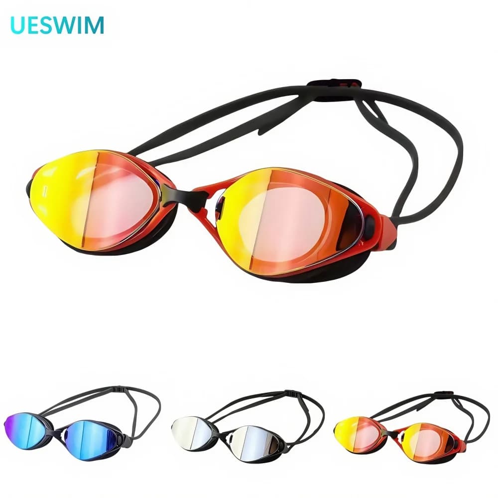 Nouvelles lunettes de natation silicone mode vision haute définition anti-buée UV - Qualité premium